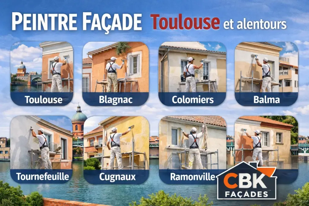 Peintre façade à Toulouse et alentours